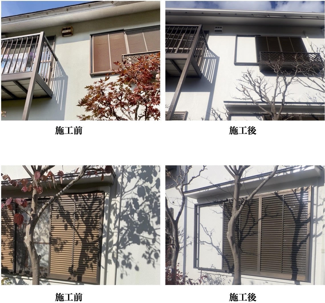 三浦郡葉山町の塗装工事 施工前・施工後６頁